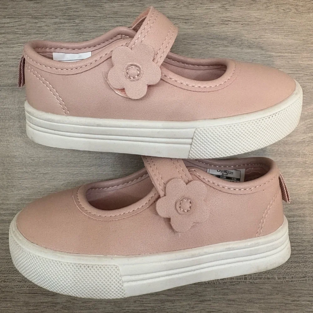 OshKosh B'gosh Molly Mary Jane Pink Slip on Sneakers
